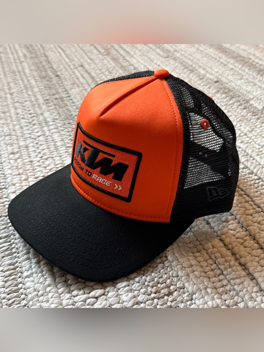 KTM Ready To Race Trucker Hat Orange Black Mesh Cap New Without Tags